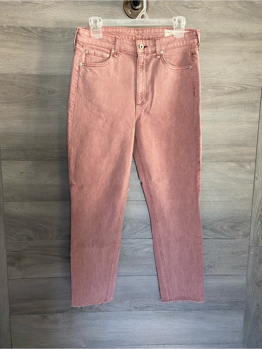 Rag & Bone Organic Cotton Nina High Rise Ankle Cigarette Jean